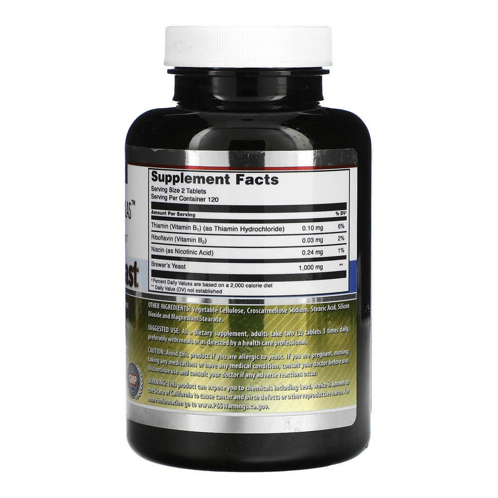 Amazing Nutrition Amazing Formulas Nutrition Brewers Yeast 7.5 Grain 500Mg Capsule, 240 Ea